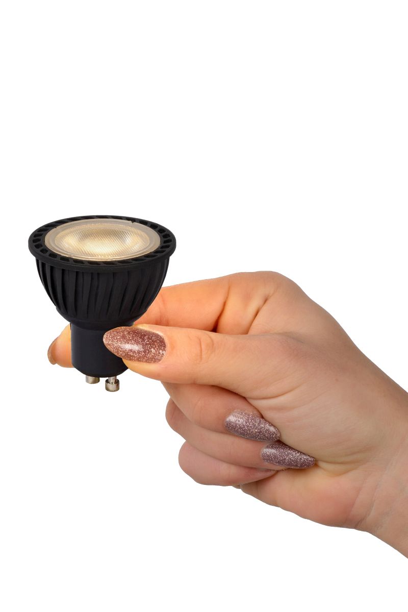 Lucide MR16 - LED žiarovka - Ø 5 cm - LED Rozm. - GU10 - 1x5W 2700K - 3 StepDim - Čierny